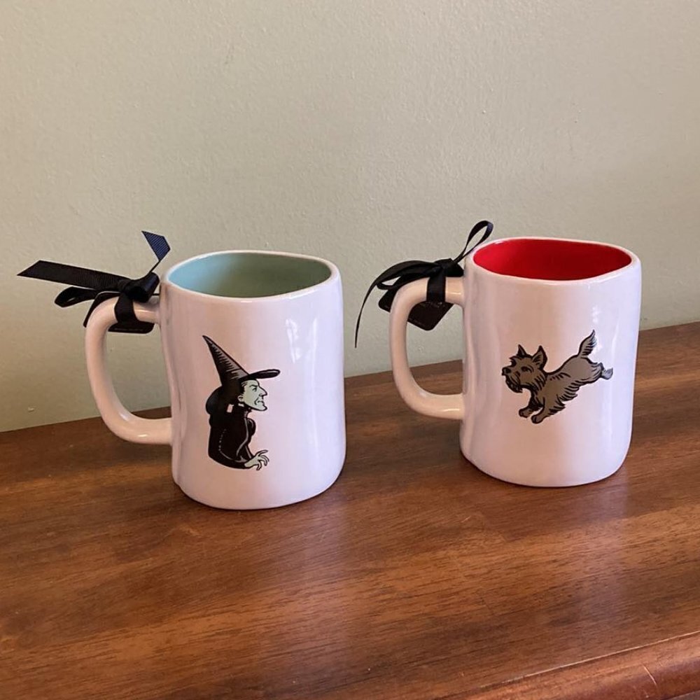 NWT Rae Dunn I'LL GET YOU MY PRETTY and TOTO  WIZARD OF OZ MUGS